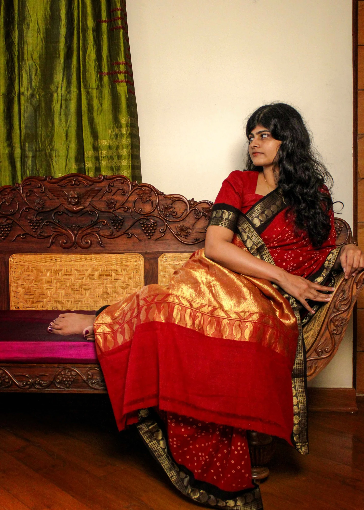 Victoria & Albert Revival Madurai Arakku Sungudi Saree